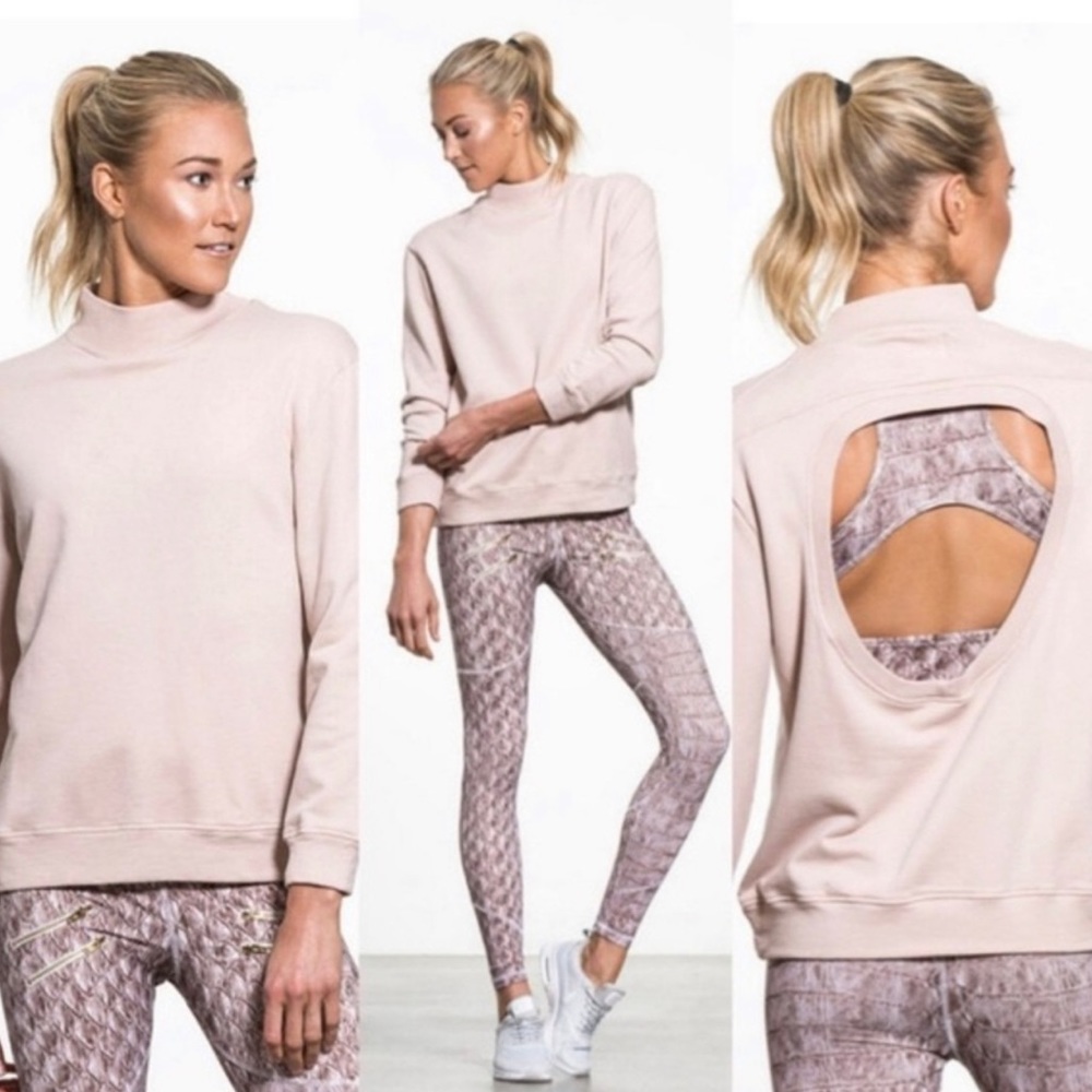 Varley mock neck sweatshirt - blush - XS NWT